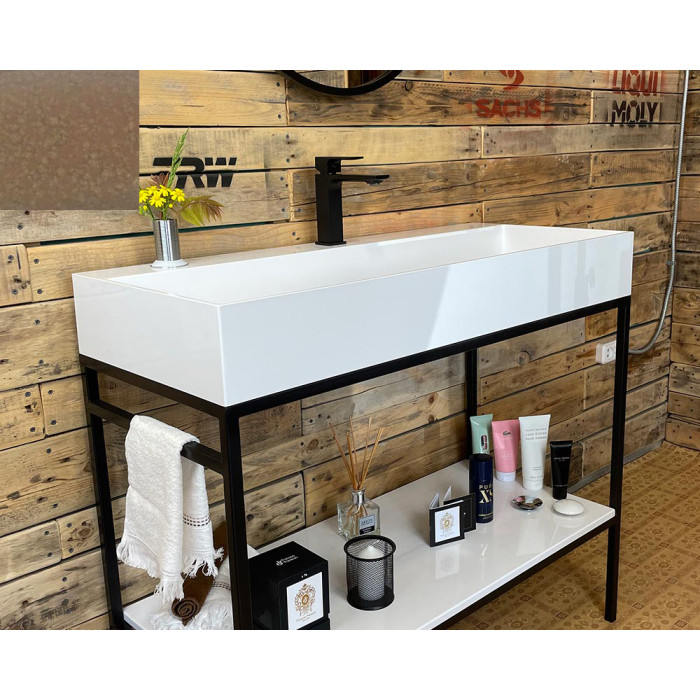 Тумба Snail Джерси с умывальником Флорида камень Капучино 1015LOFT168/1cH400