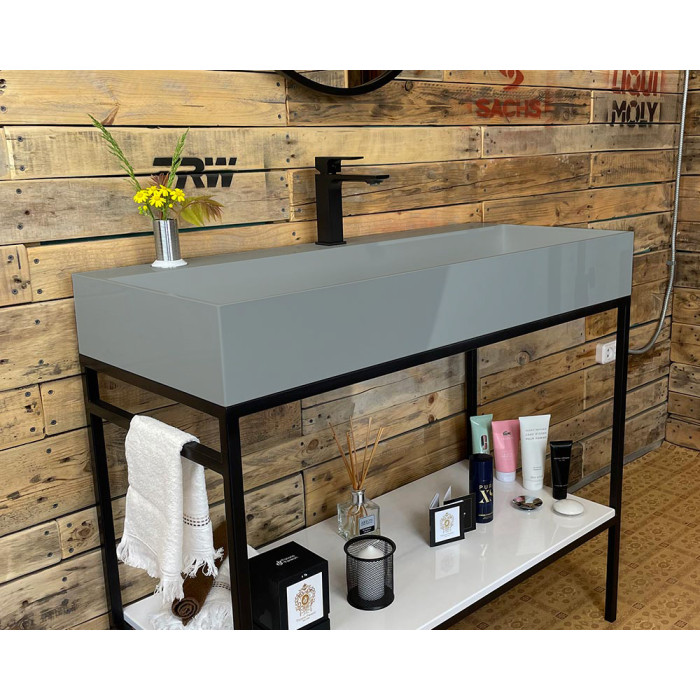 Тумба Snail Джерси с умывальником Флорида камень Агат МАТ 1015LOFT168/1cA602M