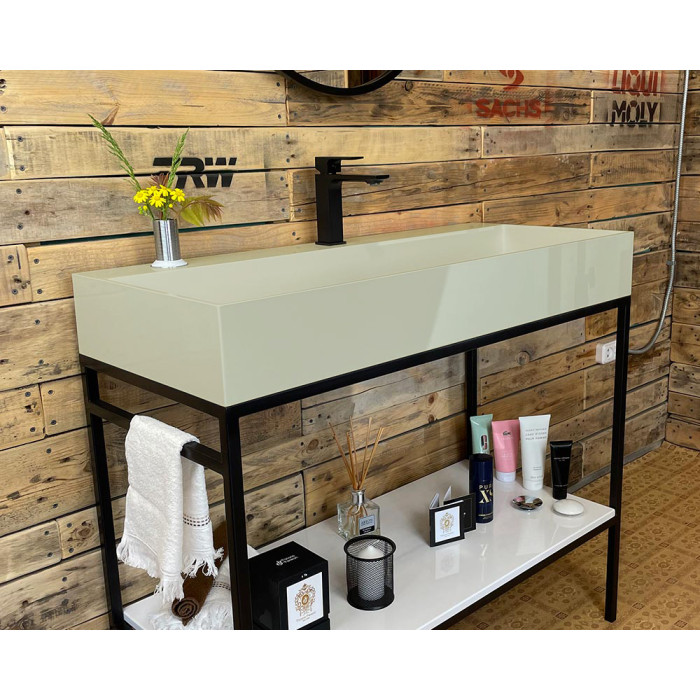 Тумба Snail Джерси с умывальником Флорида камень Шампань МАТ 1015LOFT168/1cA702M