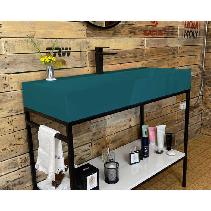 Тумба Snail Джерси с умывальником Флорида камень Сапфир 1015LOFT168/1cA801