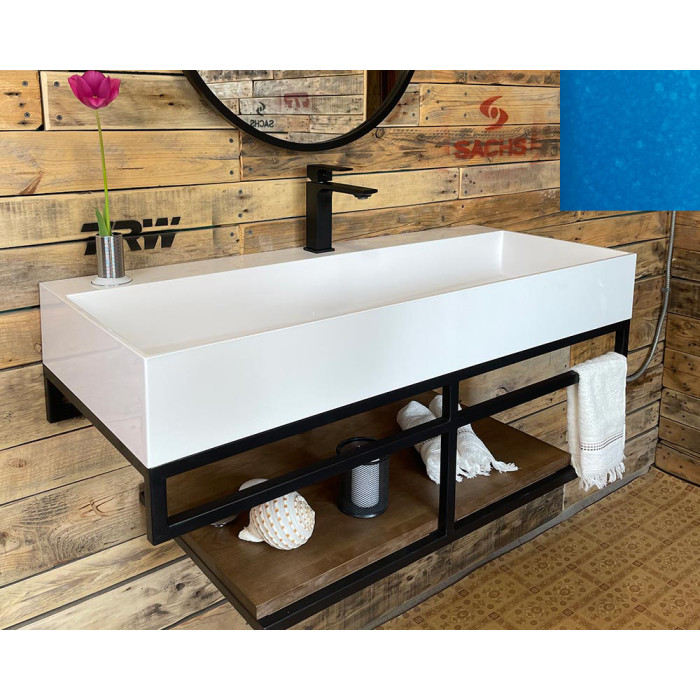 Тумба Snail Флорес с умывальником Флорида дерево Лагуна 1015LOFT168/2dH700