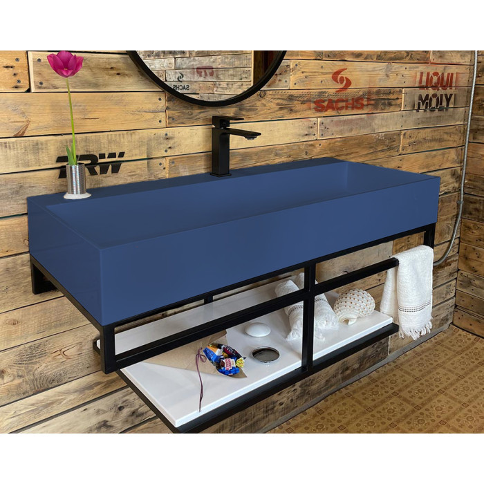 Тумба Snail Флорес с умывальником Флорида камень Маренго 1015LOFT168/2cA800
