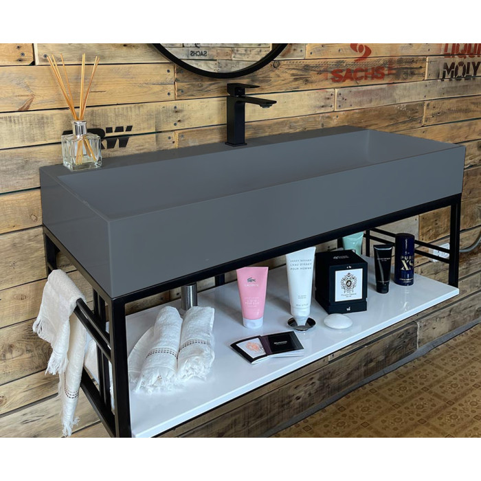 Тумба Snail Мидуэй с умывальником Флорида камень Муссон МАТ 1015LOFT168/3cA601M