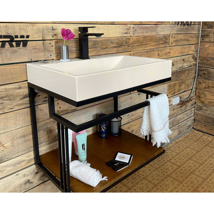 Тумба Snail Самуи с умывальником Гранд дерево Льняной 600LOFT148dT309