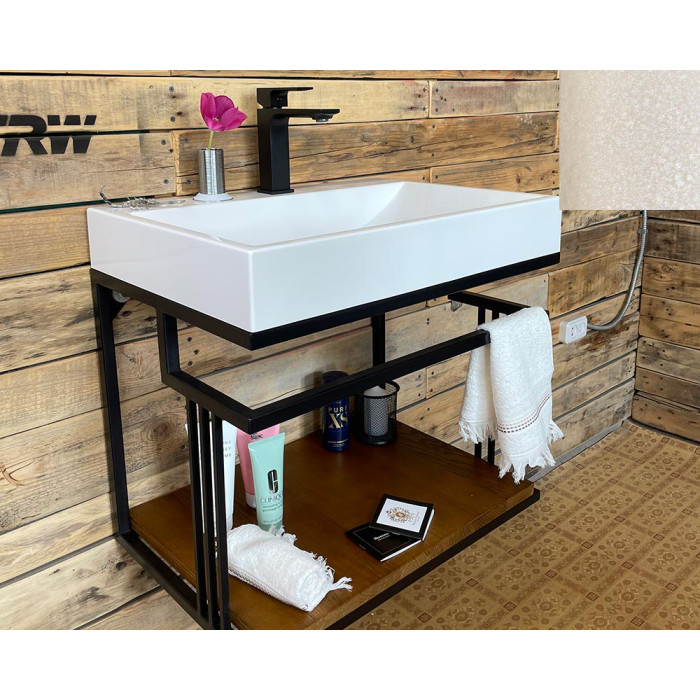 Тумба Snail Самуи с умывальником Гранд дерево Жемчуг 600LOFT148dH300