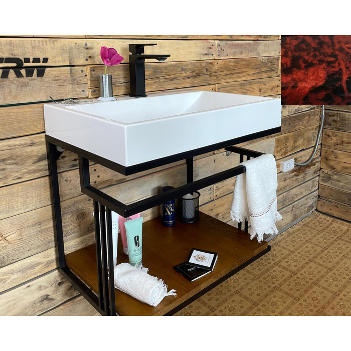 Тумба Snail Самуи с умывальником Гранд дерево Гранат 600LOFT148dT102