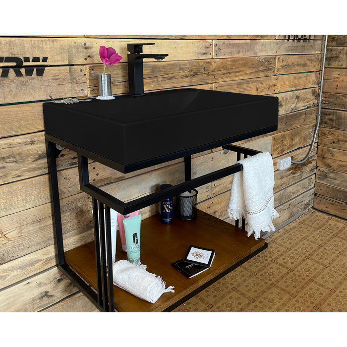Тумба Snail Самуи с умывальником Гранд дерево Черный 600LOFT148dA200