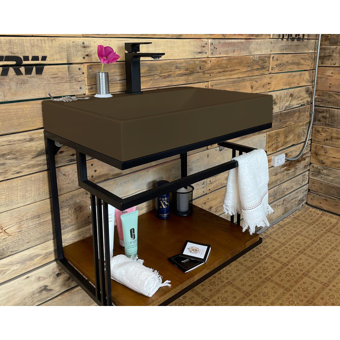 Тумба Snail Самуи с умывальником Гранд дерево Кофе 600LOFT148dA700