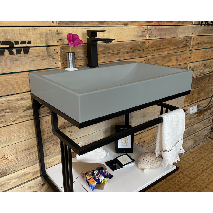 Тумба Snail Самуи с умывальником Гранд камень Агат 600LOFT148cA602