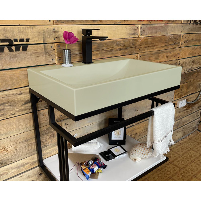 Тумба Snail Самуи с умывальником Гранд камень Шампань МАТ 600LOFT148cA702M