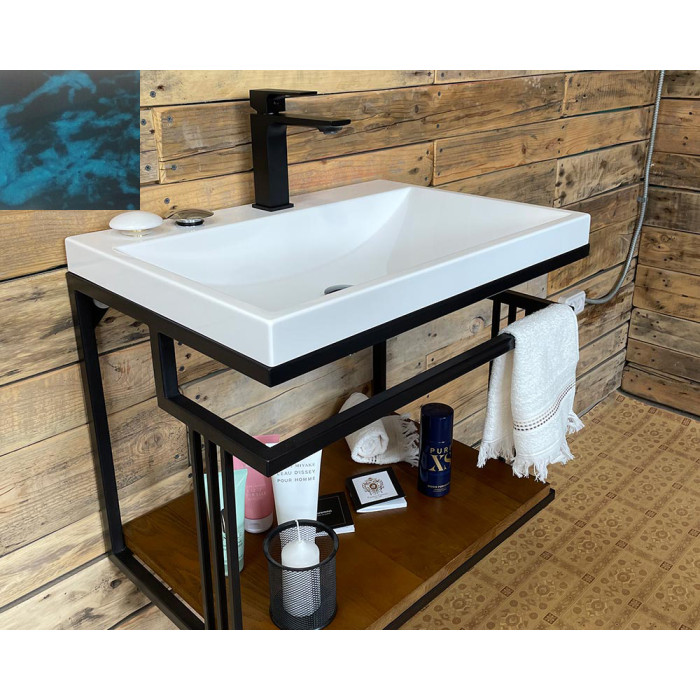 Тумба Snail Самуи с умывальником Богема дерево Медиум 600LOFT156dT107