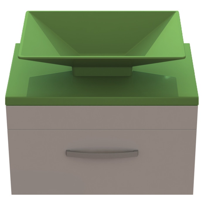Тумба Snail Мадлен з умивальником Аполлон Оліва 700KM118A802