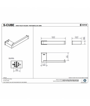 Держатель для туалетной бумаги SONIA S-CUBE 166879