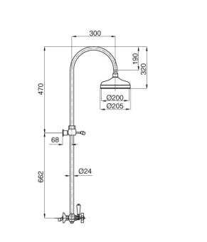 Душевая колонна BUGNATESE PRINCETON DO803C