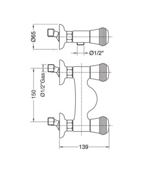 Смеситель для душа BUGNATESE AXO BR646