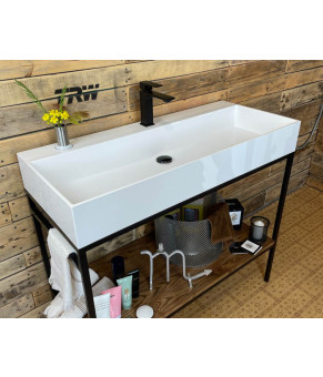 Тумба Snail Джерси с умывальником Флорида дерево Арктик 1015LOFT168/1dT333