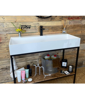 Тумба Snail Джерси с умывальником Флорида дерево Меланит 1015LOFT168/1dH100