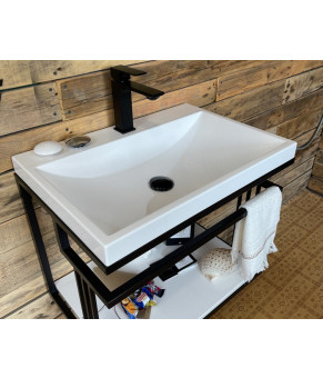 Тумба Snail Самуї з умивальником Богема камінь Маренго 600LOFT156cA800