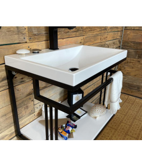 Тумба Snail Самуї з умивальником Богема камінь Маренго 600LOFT156cA800
