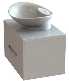 Тумба Snail Мадлен с умывальником Гармония Агат/Белый 700KM102A602A100