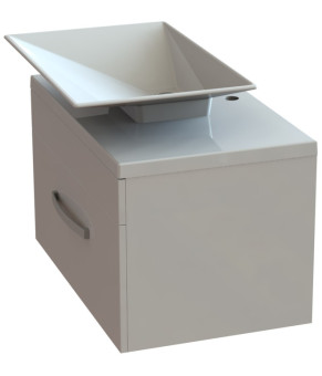 Тумба Snail Мадлен с умывальником Антарес Антрацит/Белый 700KM117A600A100