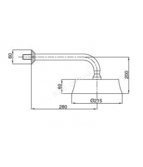 Верхний душ Bugnatese Olympia 99302 CR