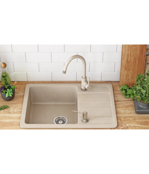 Кухонная мойка REA NILS BEIGE набор 5в1 ZLE-00102