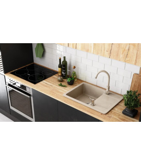 Кухонная мойка REA NILS BEIGE набор 5в1 ZLE-00102