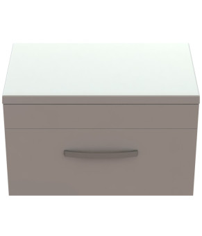 Тумба Snail Мадлен с умывальником Аполлон Жемчуг/Красный 700KM118H300A300