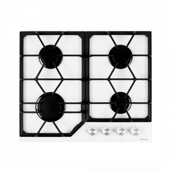 Газова поверхня на склі Weilor GG 604 WH
