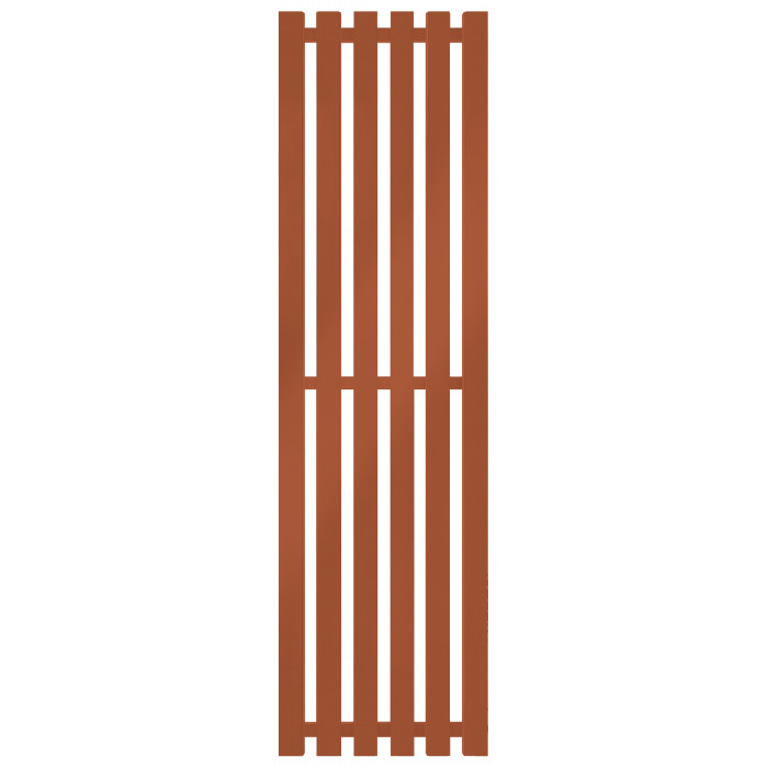 Радиатор отопления Genesis-Aqua Marbel 160x45 см Красно-оранжевый