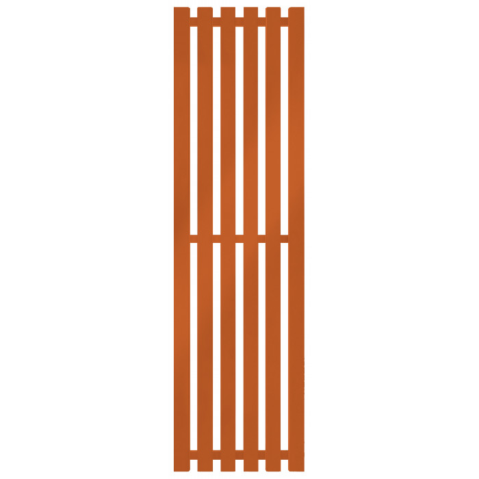 Радиатор отопления Genesis-Aqua Marbel 160x45 см Чистый оранжевый