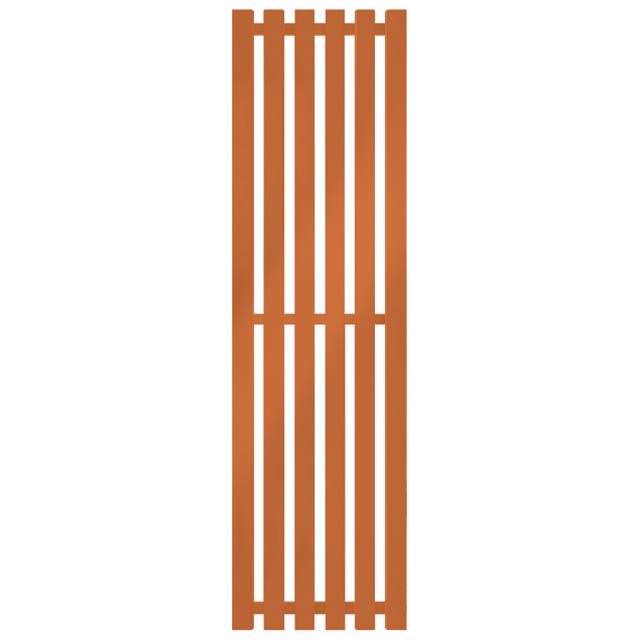 Радиатор отопления Genesis-Aqua Marbel 160x45 см Ярко-красно-оранжевый