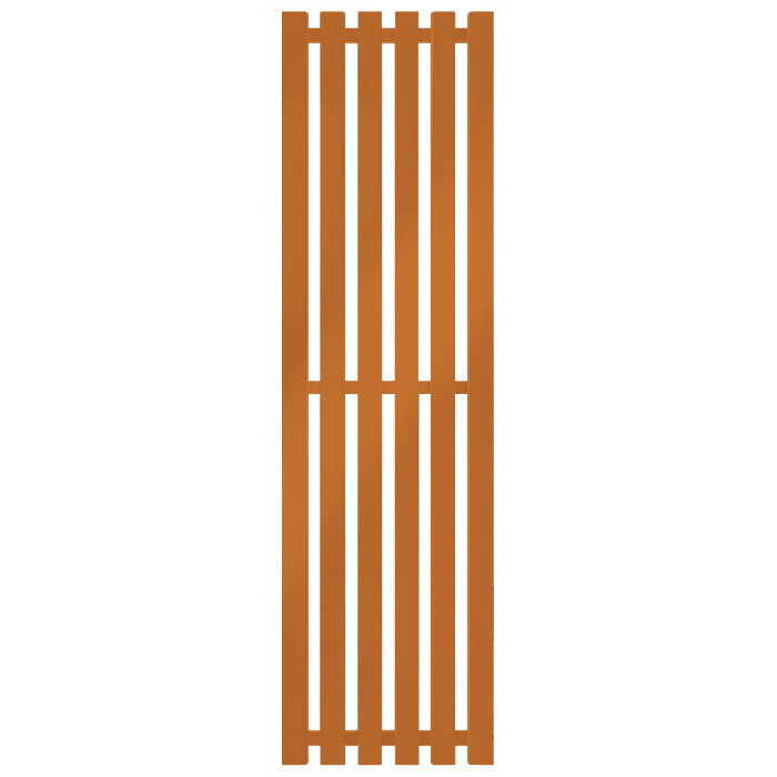 Радиатор отопления Genesis-Aqua Marbel 160x45 см Насыщенный оранжевый