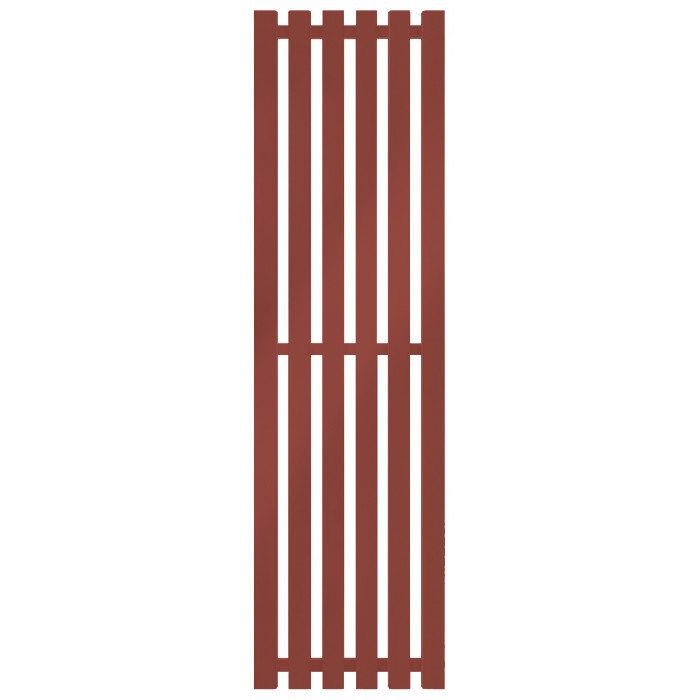 Радиатор отопления Genesis-Aqua Marbel 180x45 см Томатно-красный