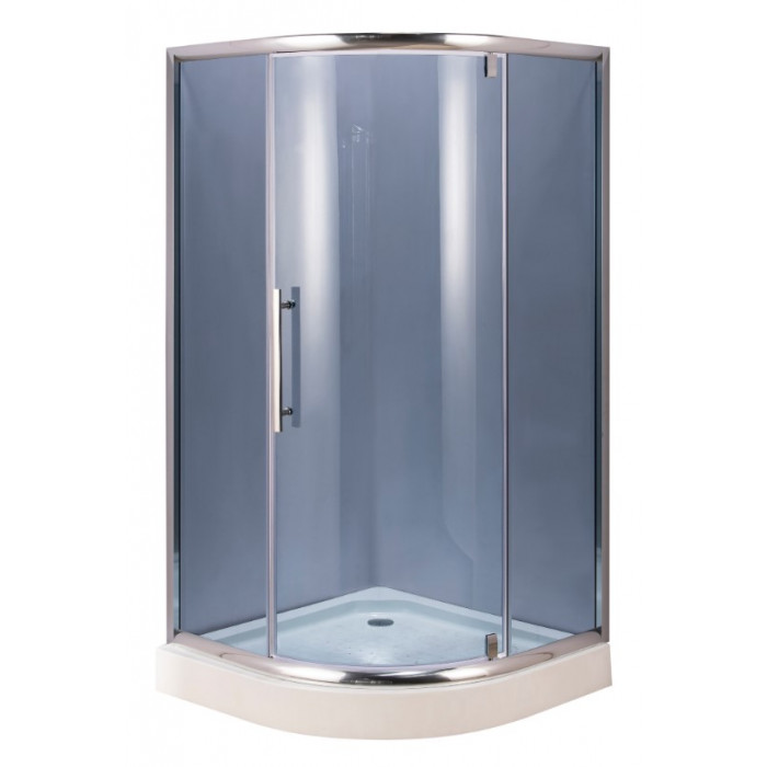 Душевая кабина AquaStream Premium 100 LB распашная дверь серая 18564