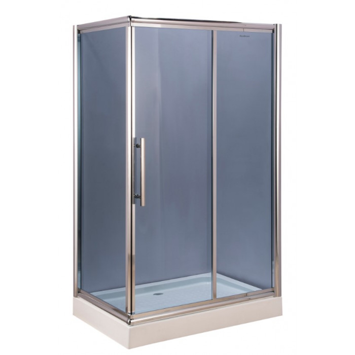 Душевая кабина AquaStream Premium 120 SLB с поддоном правосторонняя серая 18570 R