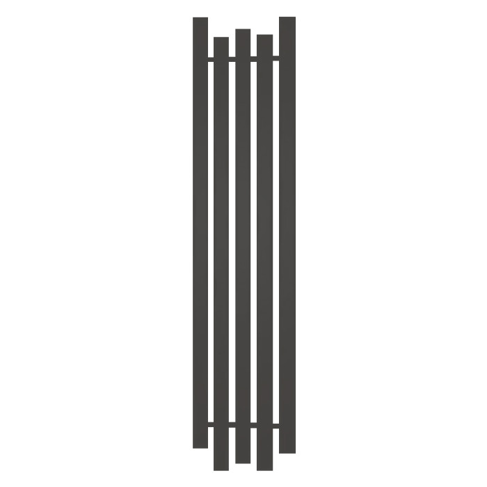 Радіатор опалення Genesis-Aqua Bassa 160x45 см Графіт