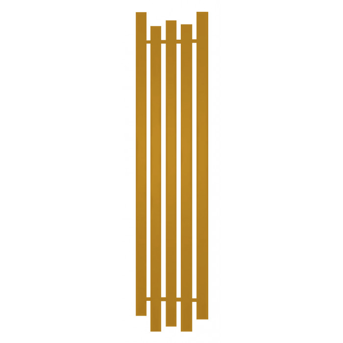 Радиатор отопления Genesis-Aqua Bassa 160x45 см Золотисто-желтый