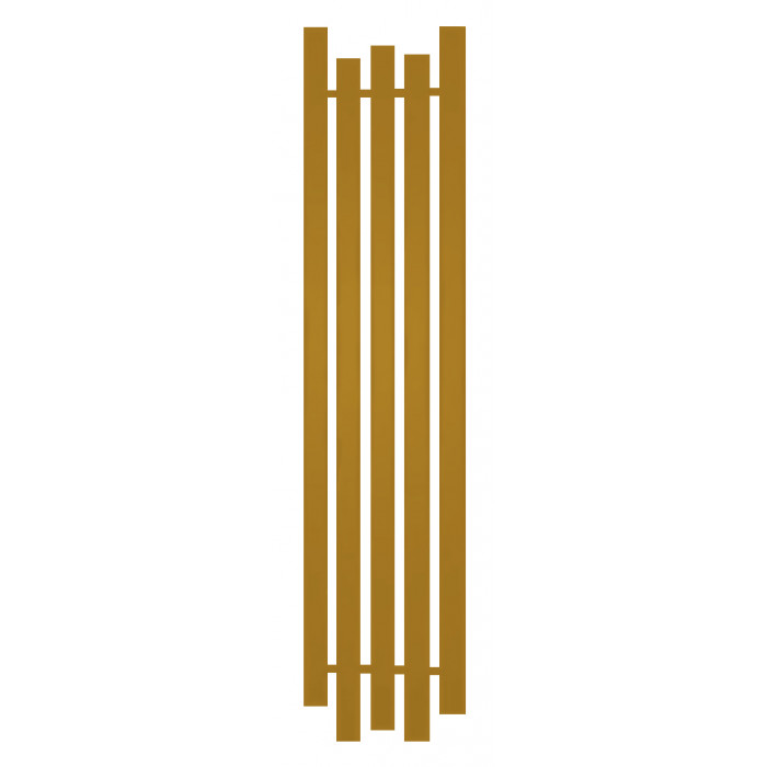 Радиатор отопления Genesis-Aqua Bassa 160x45 см Медово-желтый