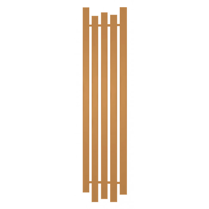 Радиатор отопления Genesis-Aqua Bassa 160x45 см Шафраново-желтый