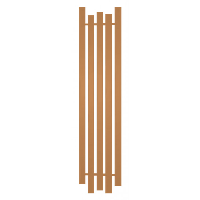 Радиатор отопления Genesis-Aqua Bassa 160x45 см Пастельно-желтый