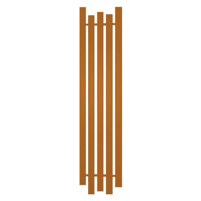 Радиатор отопления Genesis-Aqua Bassa 160x45 см Желто-оранжевый