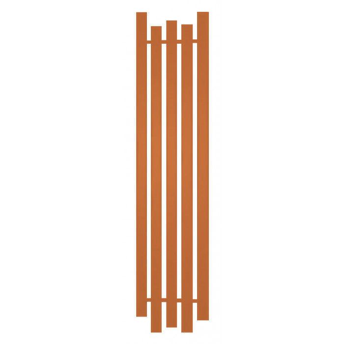 Радиатор отопления Genesis-Aqua Bassa 160x45 см Пастельно-оранжевый
