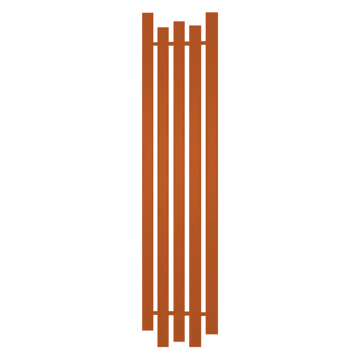 Радиатор отопления Genesis-Aqua Bassa 160x45 см Чистый оранжевый
