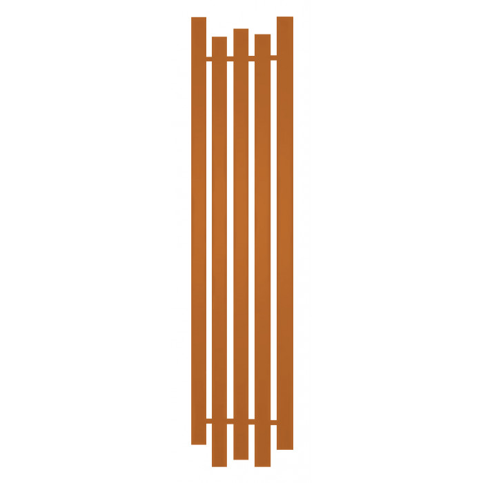 Радиатор отопления Genesis-Aqua Bassa 160x45 см Насыщенный оранжевый