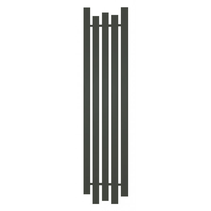 Радиатор отопления Genesis-Aqua Bassa 160x45 см Черно-зеленый