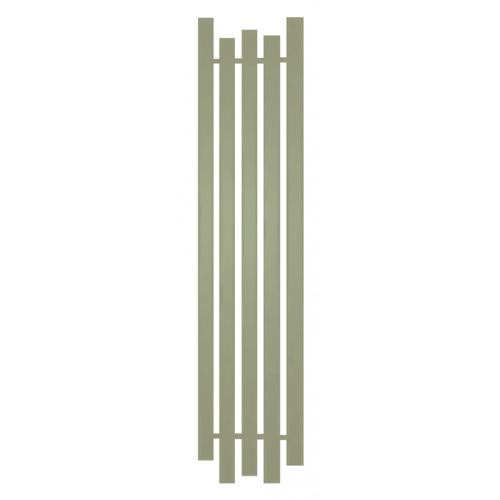 Радиатор отопления Genesis-Aqua Bassa 160x45 см Бело-зеленый