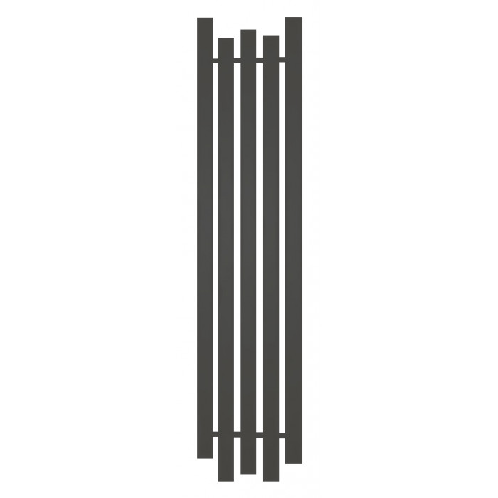 Радиатор отопления Genesis-Aqua Bassa 160x45 см Антрацитово-серый