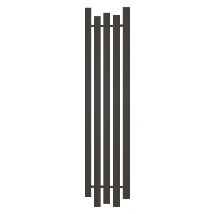 Радиатор отопления Genesis-Aqua Bassa 160x45 см Черно-серый